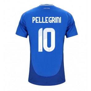 Itálie Lorenzo Pellegrini #10 Domácí Dres ME 2024 Krátký Rukáv